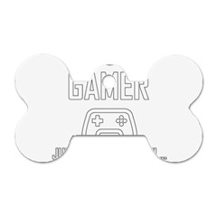 Gamer Dog Tag Bone (one Side) by Valentinaart