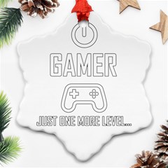 Gamer Snowflake Ornament (two Sides) by Valentinaart