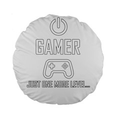 Gamer Standard 15  Premium Round Cushions by Valentinaart