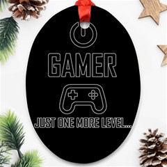 Gamer Ornament (oval) by Valentinaart