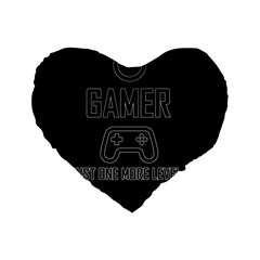 Gamer Standard 16  Premium Flano Heart Shape Cushions by Valentinaart