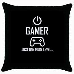 Gamer Throw Pillow Case (black) by Valentinaart