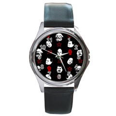 Communist Leaders Round Metal Watch by Valentinaart