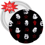 Communist Leaders 3  Buttons (100 pack)  Front