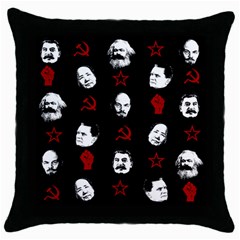 Communist Leaders Throw Pillow Case (black) by Valentinaart