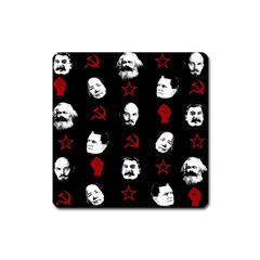 Communist Leaders Square Magnet by Valentinaart