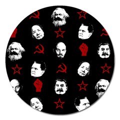 Communist Leaders Magnet 5  (round) by Valentinaart