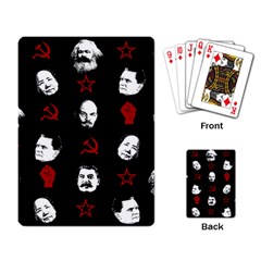 Communist Leaders Playing Card by Valentinaart