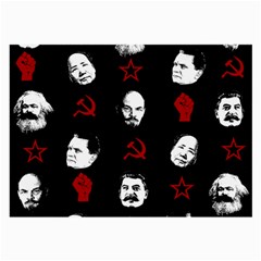 Communist Leaders Large Glasses Cloth by Valentinaart