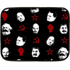 Communist Leaders Double Sided Fleece Blanket (mini)  by Valentinaart