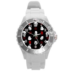 Communist Leaders Round Plastic Sport Watch (l) by Valentinaart