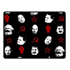 Communist Leaders Double Sided Fleece Blanket (small)  by Valentinaart