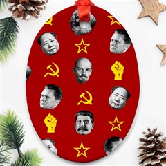 Communist Leaders Ornament (oval) by Valentinaart