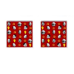 Communist Leaders Cufflinks (square) by Valentinaart