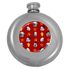 Communist Leaders Round Hip Flask (5 Oz) by Valentinaart