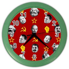 Communist Leaders Color Wall Clocks by Valentinaart