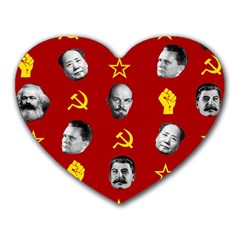 Communist Leaders Heart Mousepads by Valentinaart