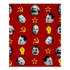 Communist Leaders Shower Curtain 60  X 72  (medium)  by Valentinaart