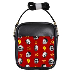 Communist Leaders Girls Sling Bags by Valentinaart