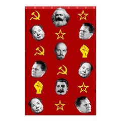 Communist Leaders Shower Curtain 48  X 72  (small)  by Valentinaart