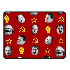 Communist Leaders Double Sided Fleece Blanket (small)  by Valentinaart