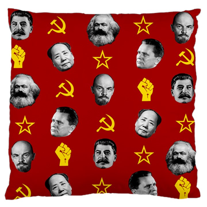 Communist Leaders Standard Flano Cushion Case (One Side)