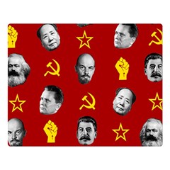 Communist Leaders Double Sided Flano Blanket (large)  by Valentinaart