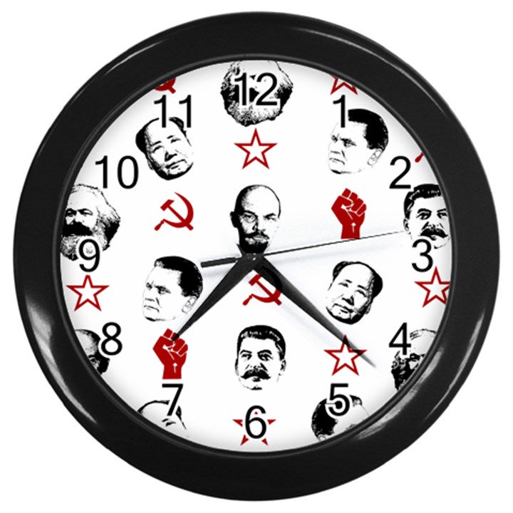 Communist Leaders Wall Clocks (Black)