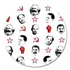 Communist Leaders Magnet 5  (round) by Valentinaart