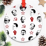 Communist Leaders Round Ornament (Two Sides) Front