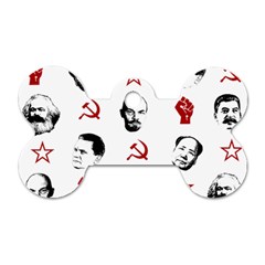 Communist Leaders Dog Tag Bone (two Sides) by Valentinaart