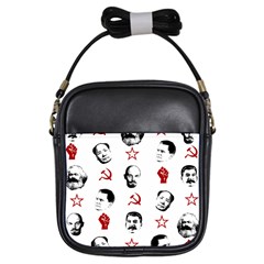 Communist Leaders Girls Sling Bags by Valentinaart