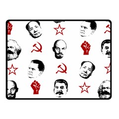 Communist Leaders Fleece Blanket (small) by Valentinaart