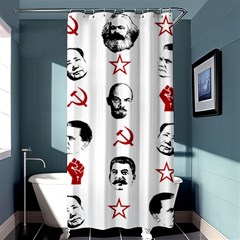 Communist Leaders Shower Curtain 36  X 72  (stall)  by Valentinaart