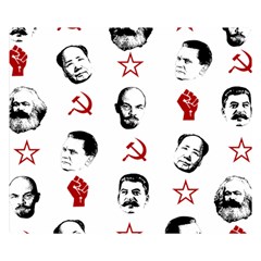 Communist Leaders Double Sided Flano Blanket (small)  by Valentinaart