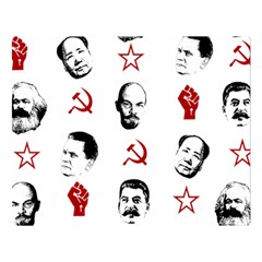 Communist Leaders Double Sided Flano Blanket (large)  by Valentinaart