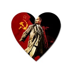 Lenin  Heart Magnet by Valentinaart