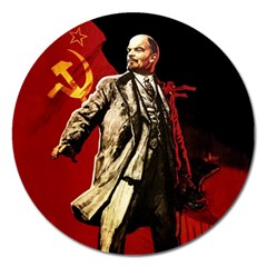 Lenin  Magnet 5  (round) by Valentinaart