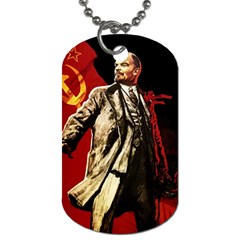 Lenin  Dog Tag (one Side) by Valentinaart