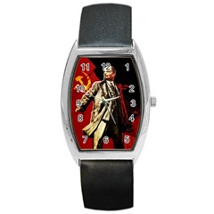 Lenin  Barrel Style Metal Watch by Valentinaart