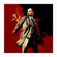 Lenin  Medium Glasses Cloth by Valentinaart