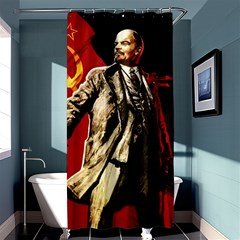 Lenin  Shower Curtain 36  X 72  (stall)  by Valentinaart