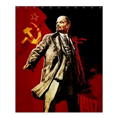 Lenin  Shower Curtain 60  X 72  (medium)  by Valentinaart