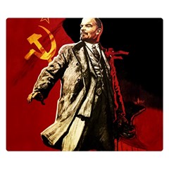 Lenin  Double Sided Flano Blanket (small)  by Valentinaart