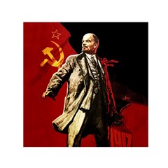 Lenin  Small Satin Scarf (square) by Valentinaart