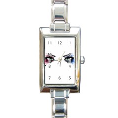 Look Of Madness Rectangle Italian Charm Watch by jumpercat