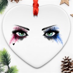 Look Of Madness Ornament (heart) by jumpercat