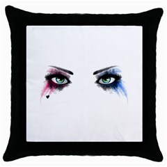 Look Of Madness Throw Pillow Case (black) by jumpercat