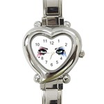 Look Of Madness Heart Italian Charm Watch Front