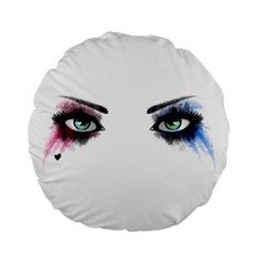 Look Of Madness Standard 15  Premium Round Cushions by jumpercat